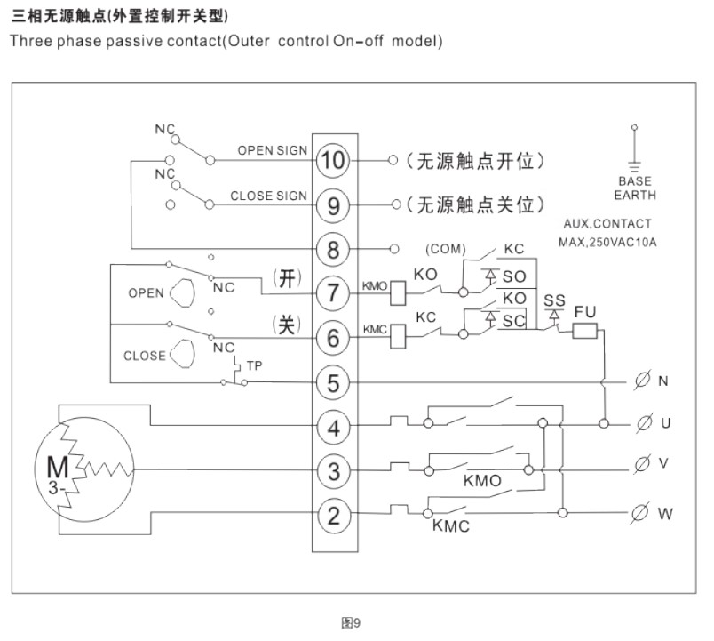 电动蝶阀接线图 电动蝶阀接线图